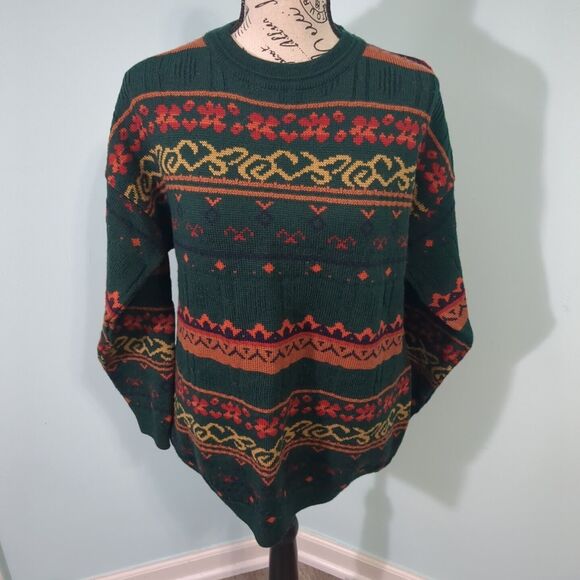 Scotland Sweater 3 Jamie Watson fall vintage Patterned oversized Vintage - Picture 1 of 5